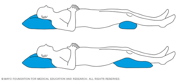 Pillow for lying on back sales