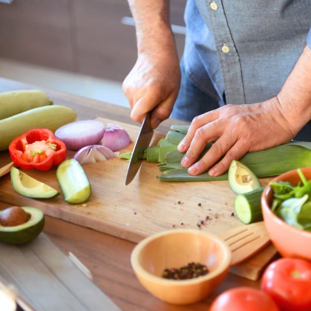 How To Chop Vegetables With A Knife 