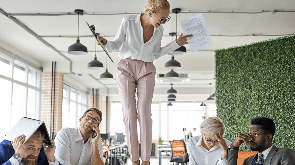 female boss on top