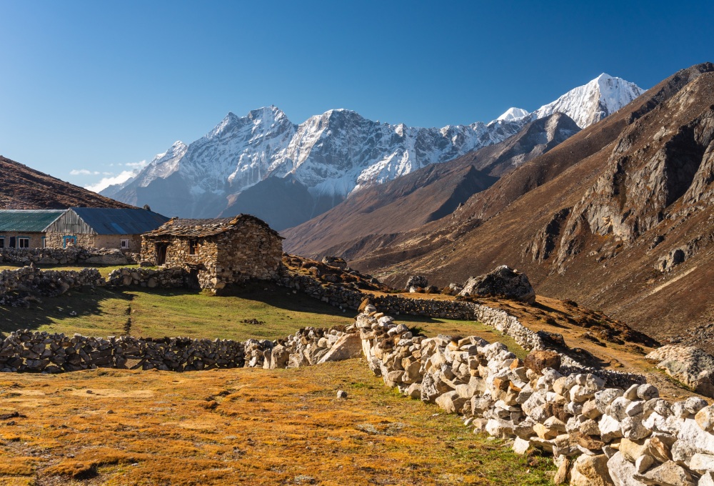 Tibet in Sicht auf dem Weg nach Lumde (4.340 m)