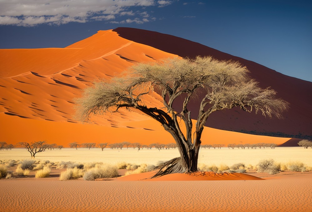 Die Dünen von Sossusvlei erklimmen