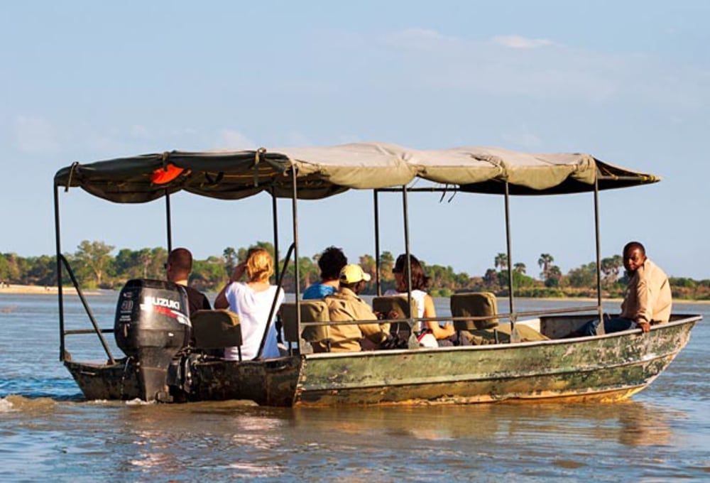 Start der Safari & Bootsfahrt auf dem Rufiji River