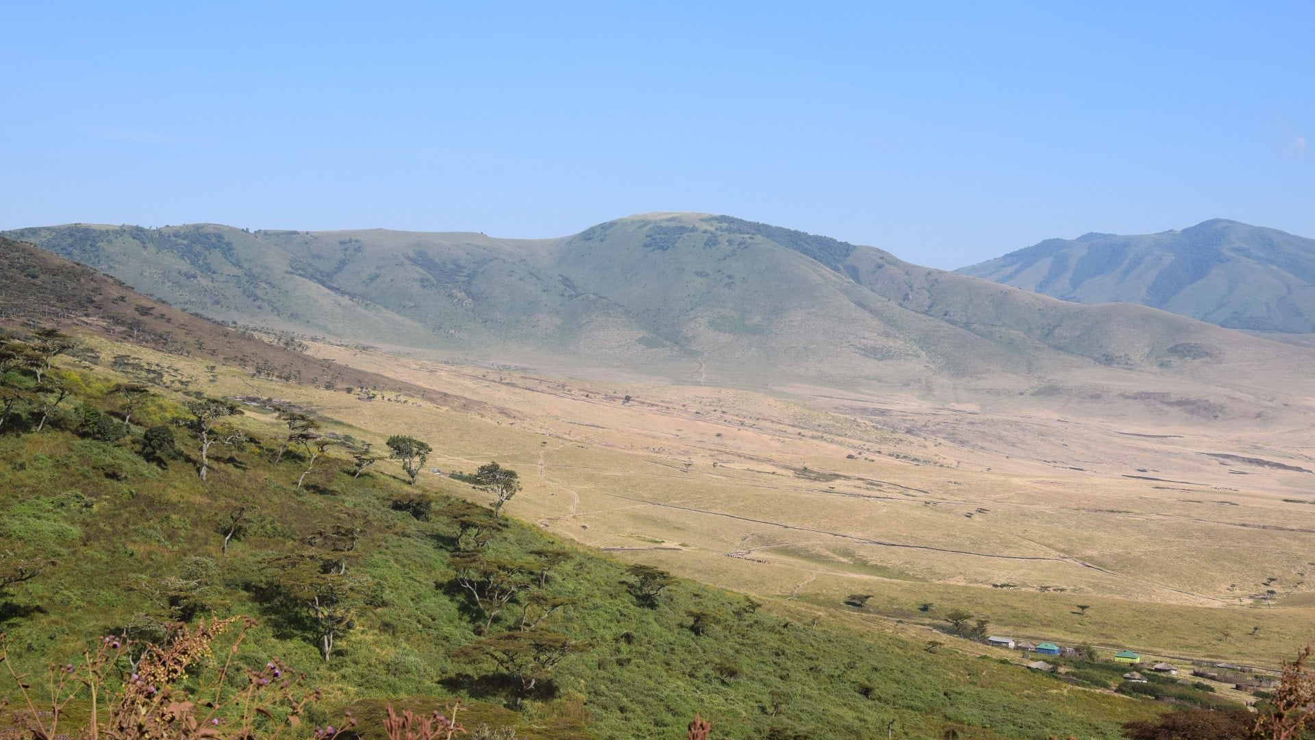 Landschaft im Ngorongoro Krater