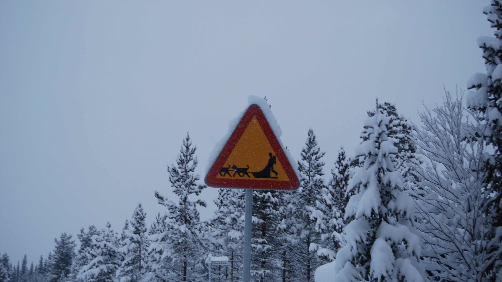 Verkehrsschild in Schweden