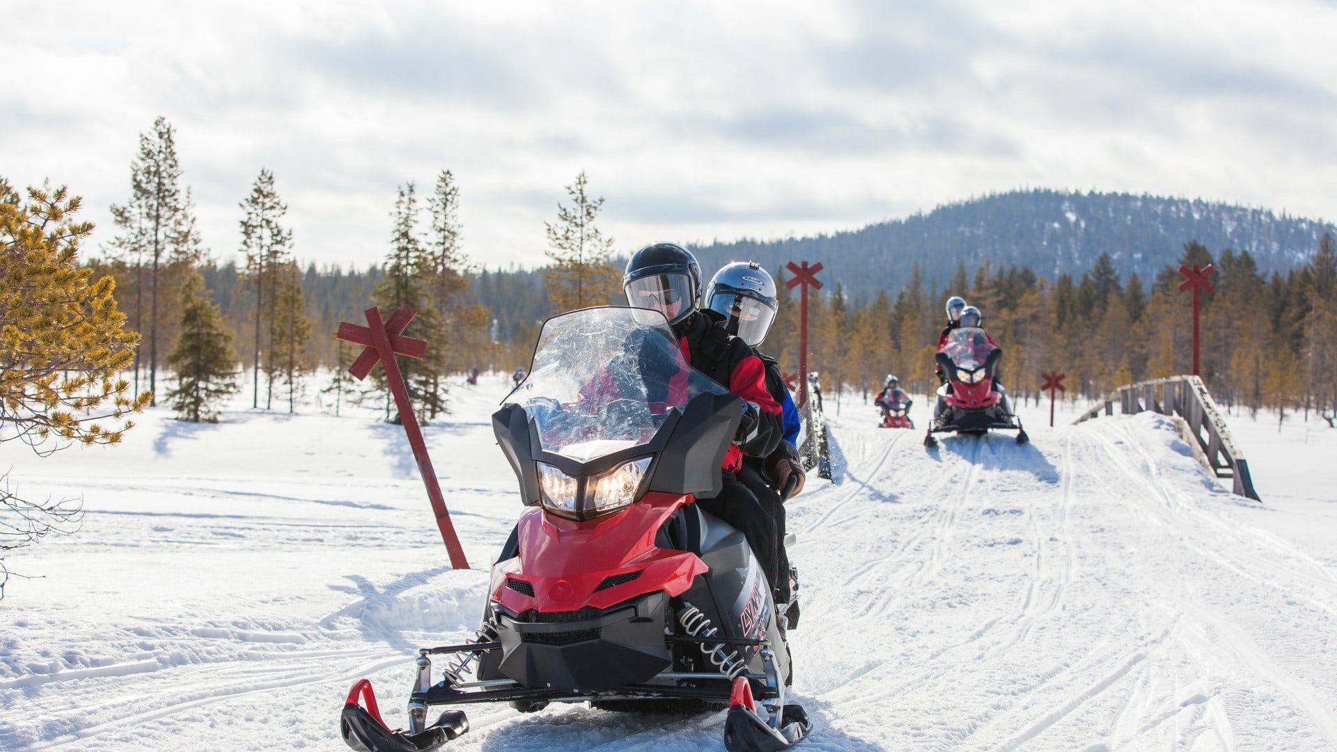 Schneemobilfahrt