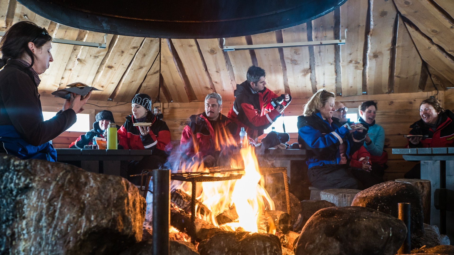Abendessen in einer Kota