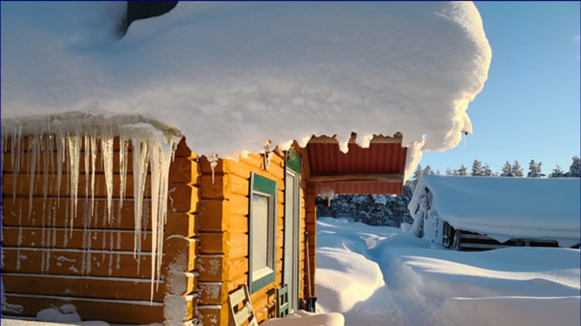 Blockhütte in Arvidsjaur