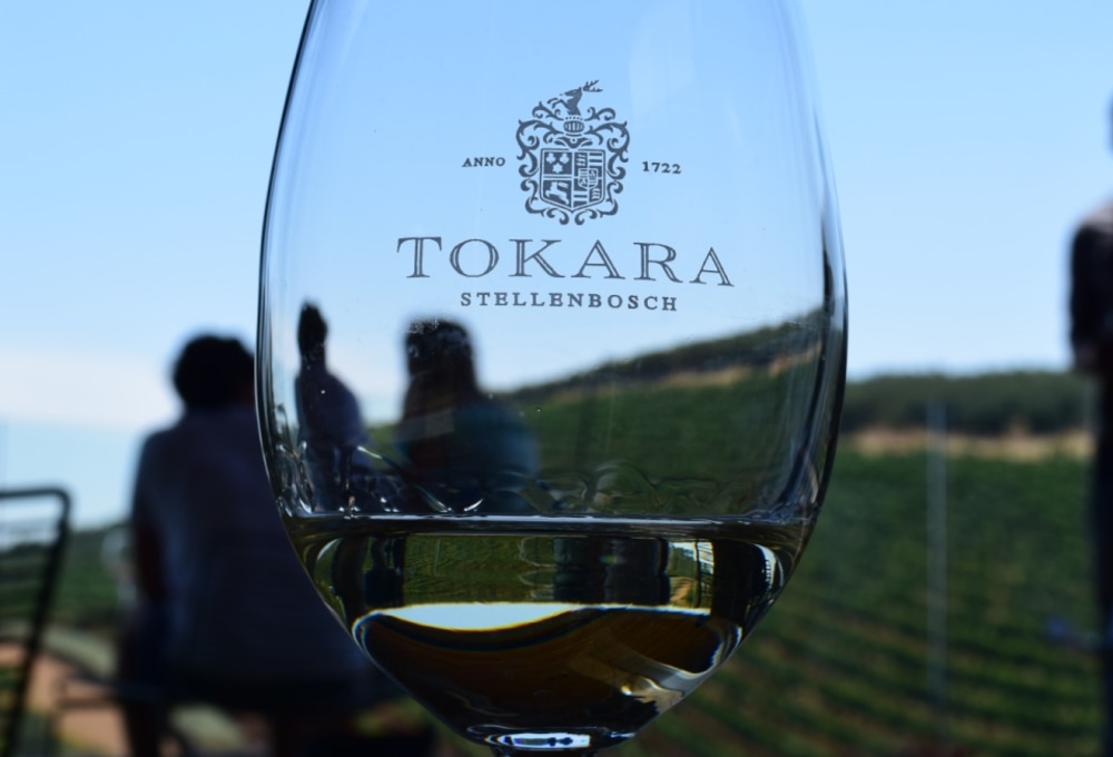 Degustation auf der Terrasse