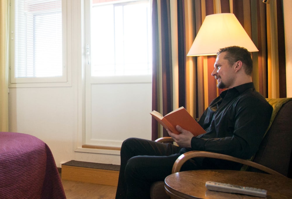 Hotel Inari Glas Balkon Zimmer