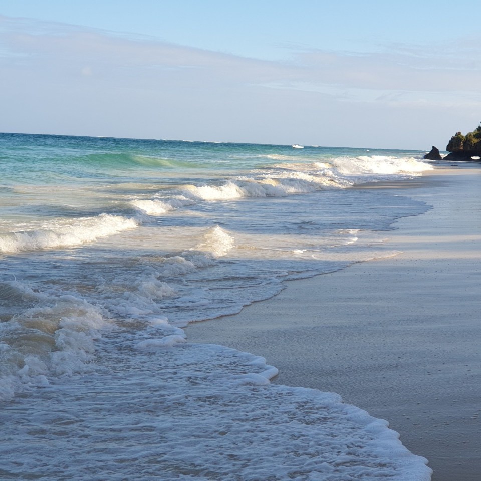 Der Strand an der Coconut Beach Lodge