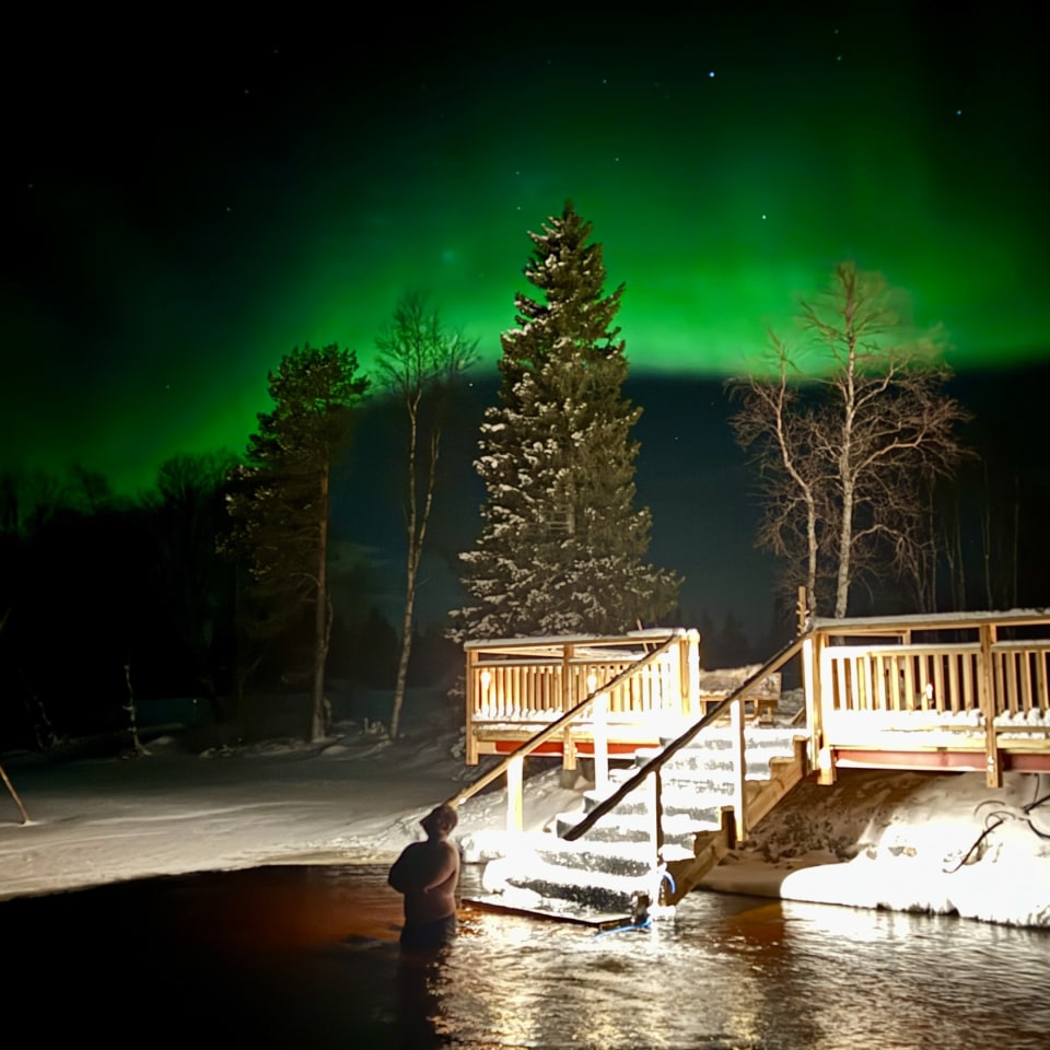 Nivunki Sauna Polarlichter