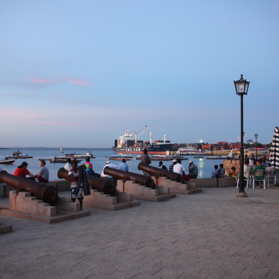 Küste und Strand vor Sansibar
