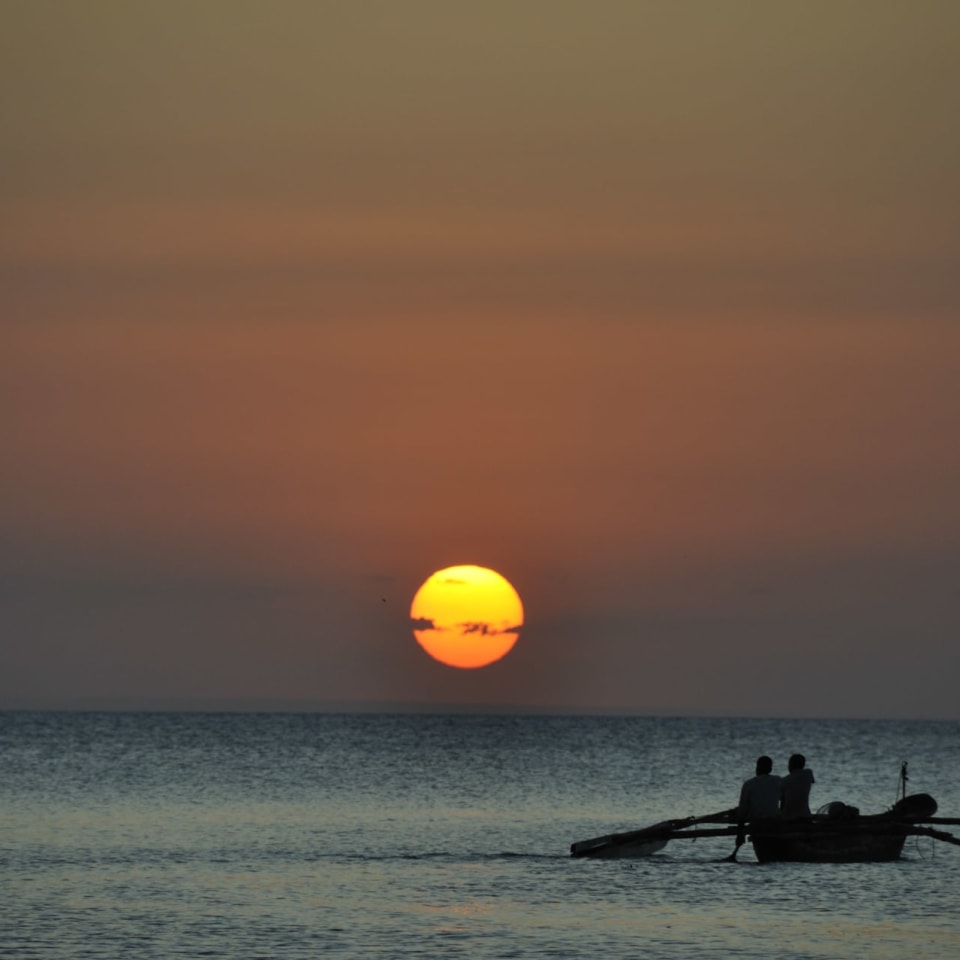 Sunset vor Sansibar