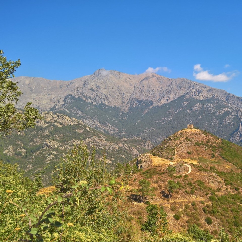 Blick in Korsika auf GR20 Wanderung