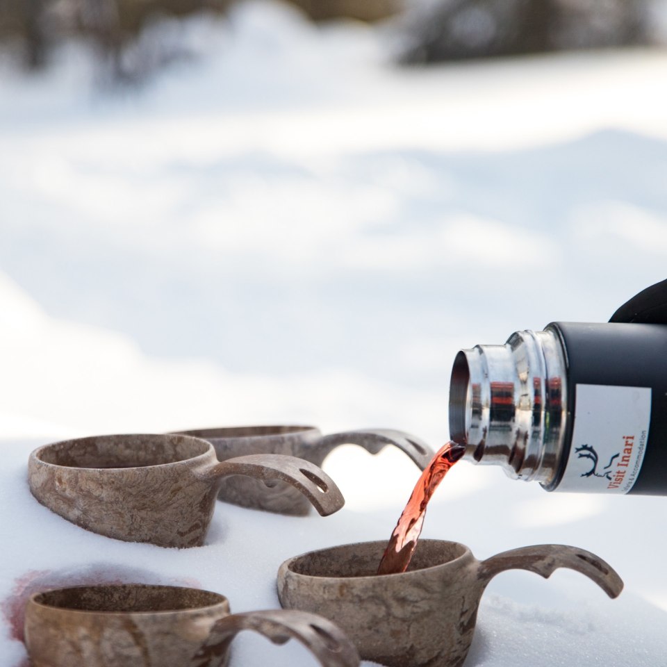 Pause bei der Wanderung