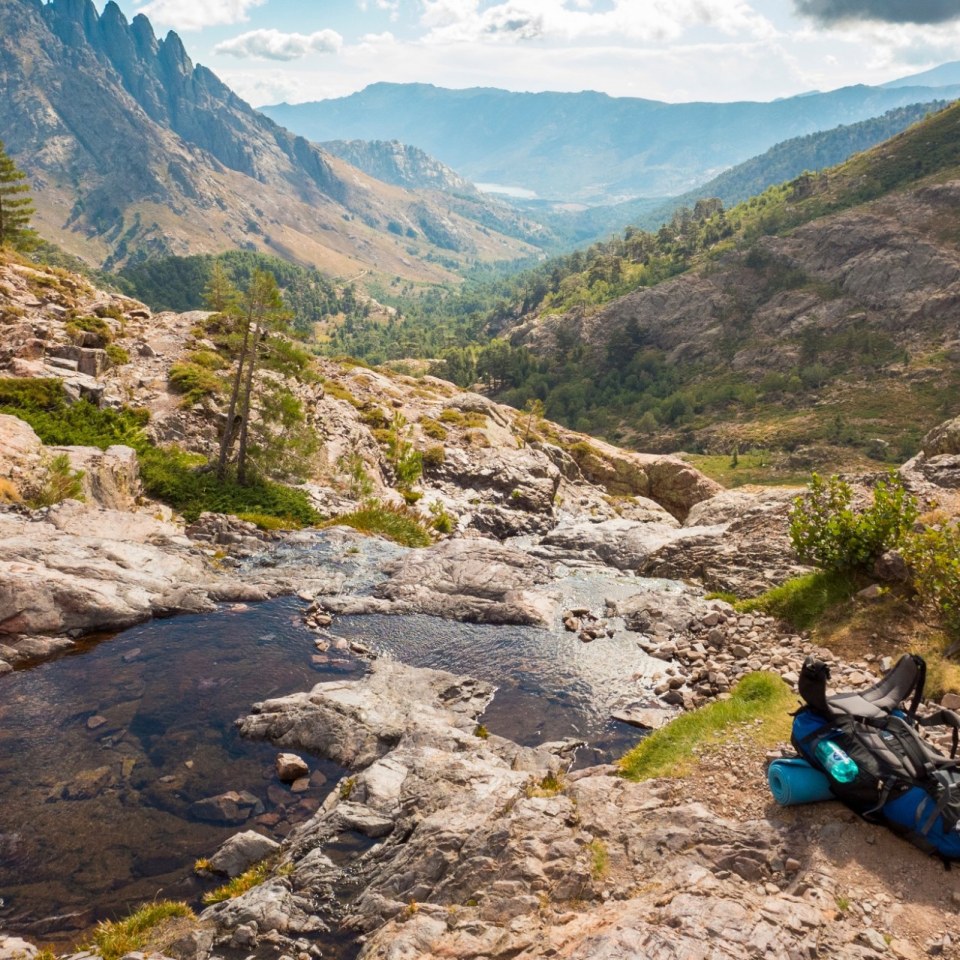 GR20 Korsika Wanderung Fluss