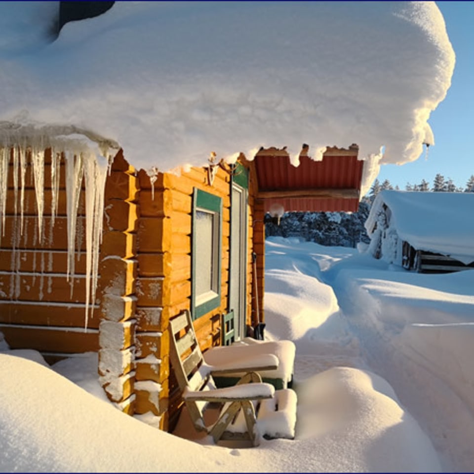 Blockhütte in Arvidsjaur