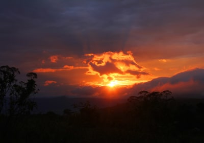 Tansania Hochzeitsreise Ngorongoro Sonnenuntergang