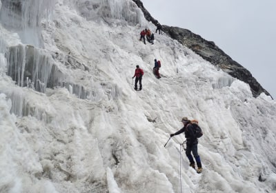 Uganda Trekking Ruwenzori Hunwick's Aufstieg zum Margherita