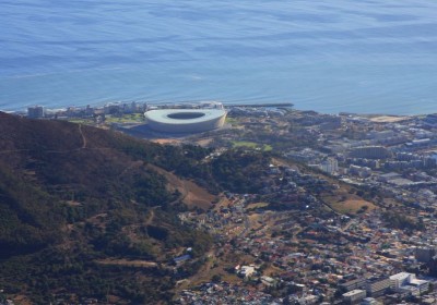 Südafrika Weinreise Iwayini Kapstadt Blick vom Tafelberg