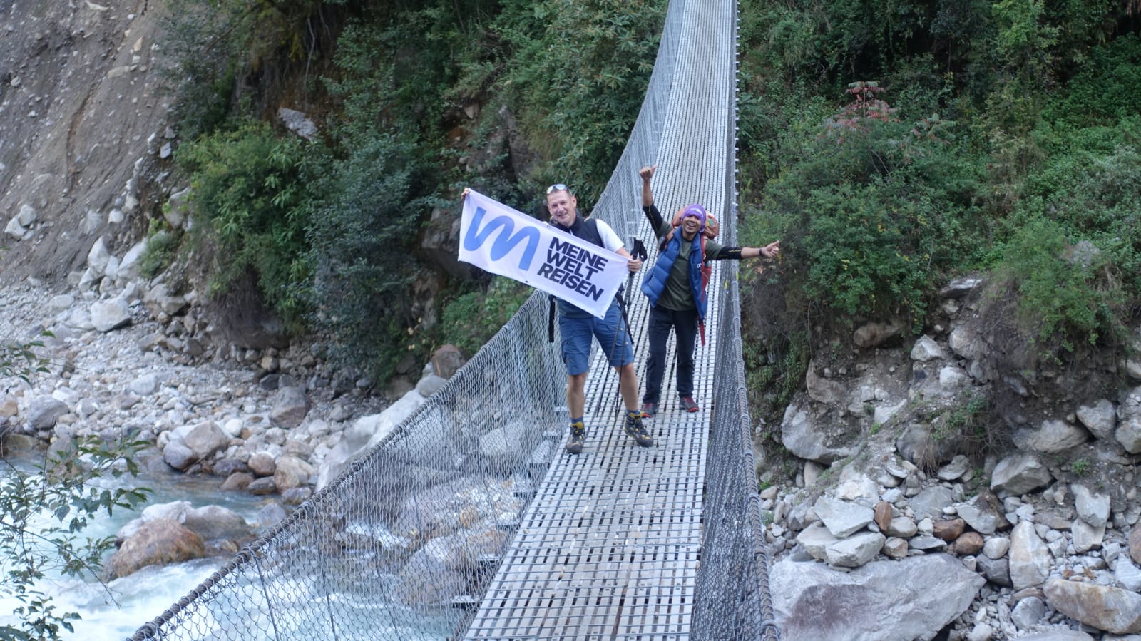 Timo auf Brücke