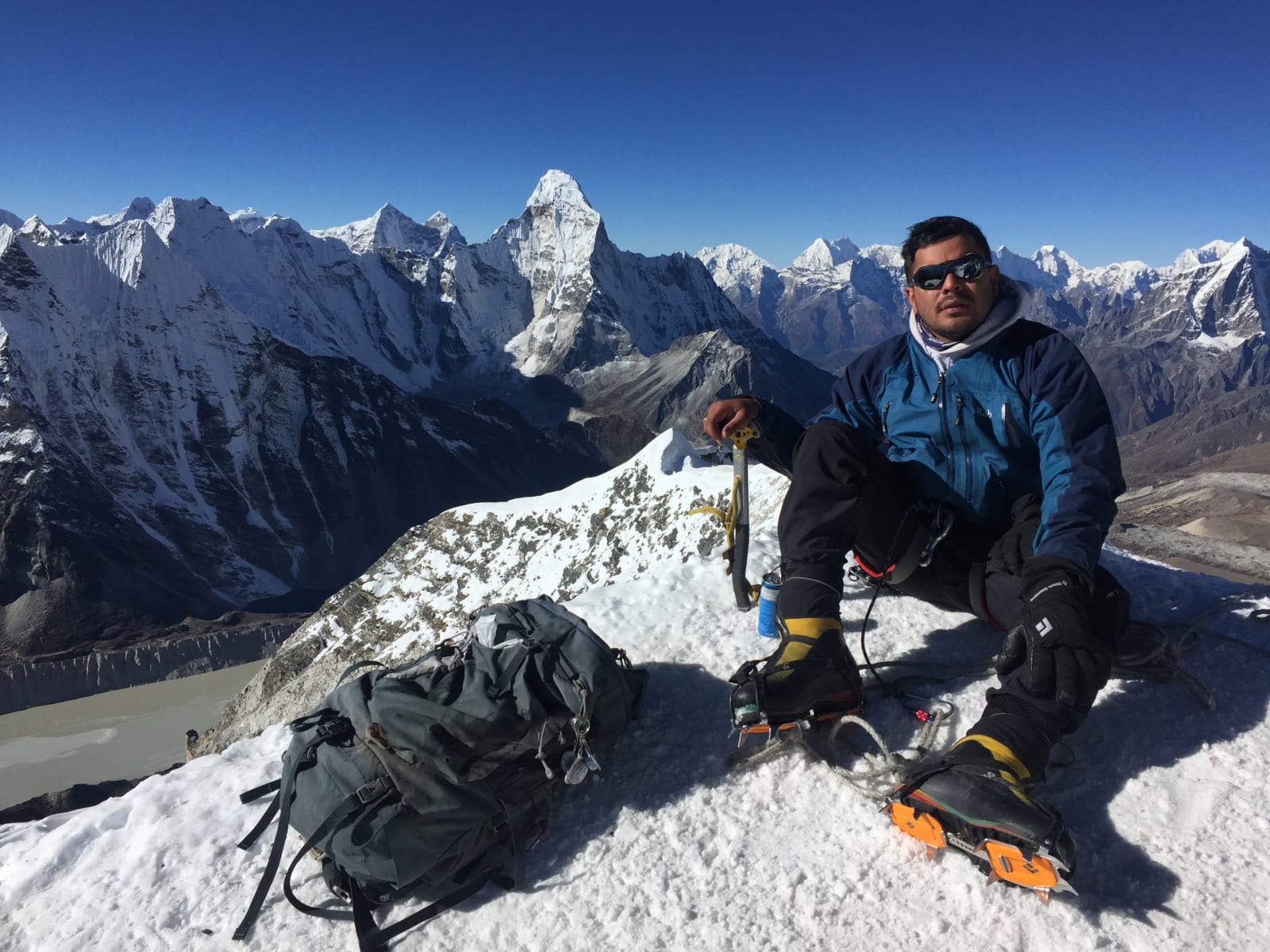 Anuj auf dem Island Peak