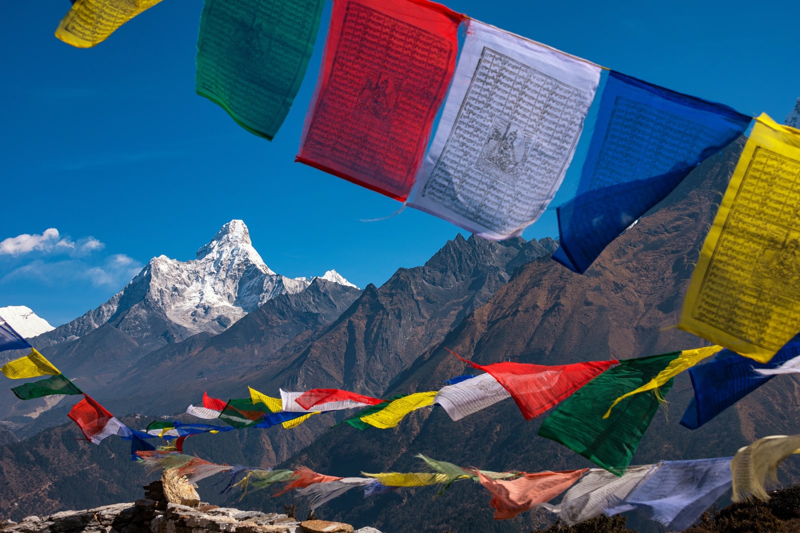 Khumjung-Blick zur Ama Dablam