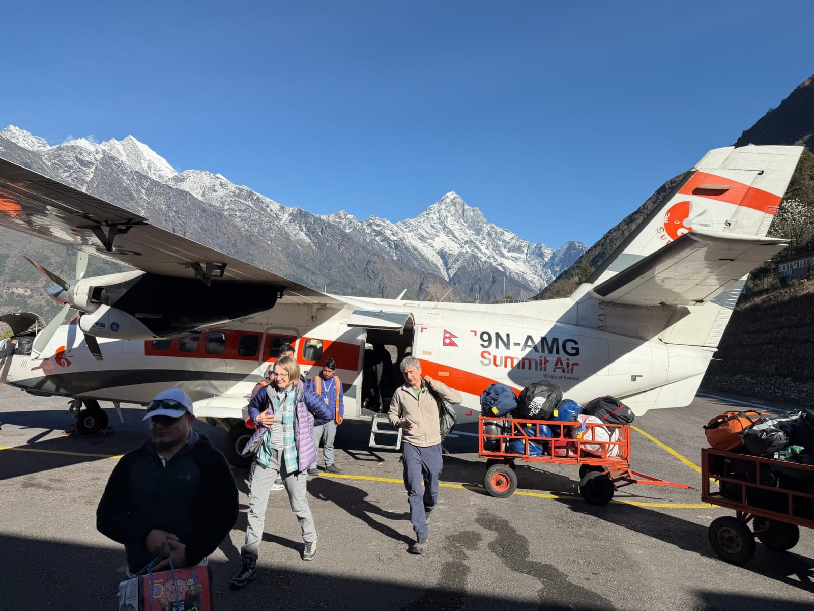 Landung in Lukla