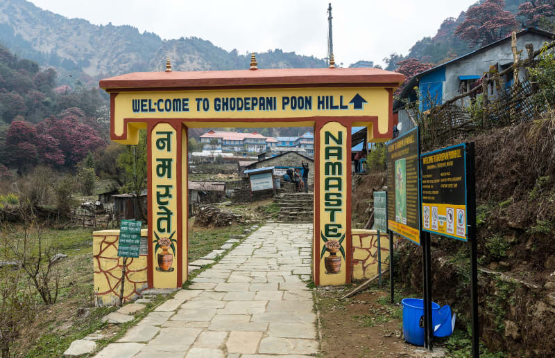 Eingang Ghorepani