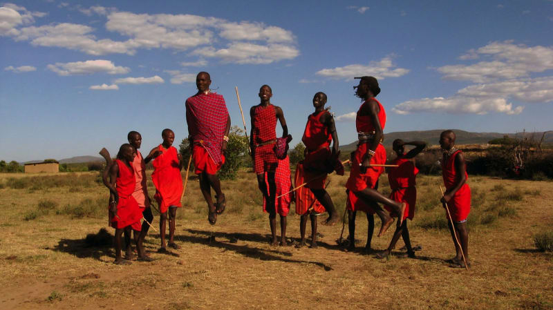 maasai Dorf Tanzen  Tansanai Safari
