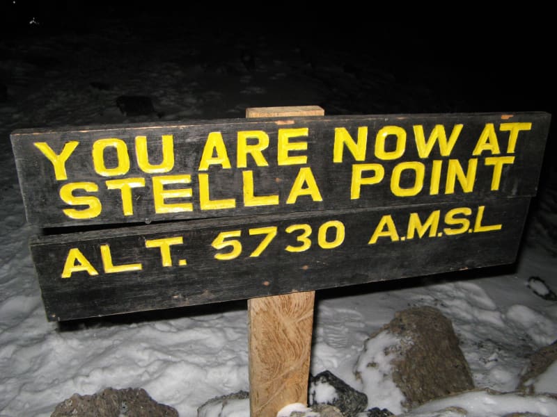 Stella Point Kilimandscharo 5.730 AMSL