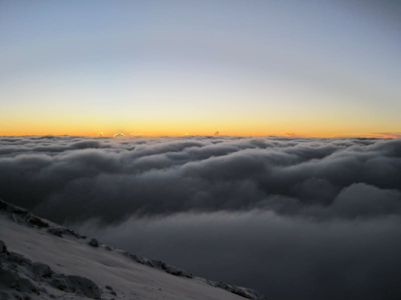 Blick vom Barafu Camp