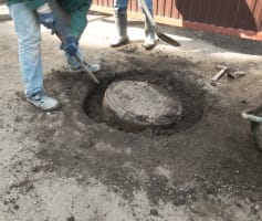 החלפת מכסה ביוב