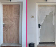 ציפוי לדלת פלדלת