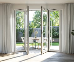 דלת זכוכית מתקפלת