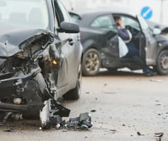 רכב אחרי תאונה שקיבל ירידת ערך