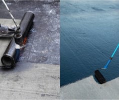 איטום גגות בזפת או ביריעות ביטומניות