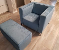 כורסא לאחר ריפוד מחדש