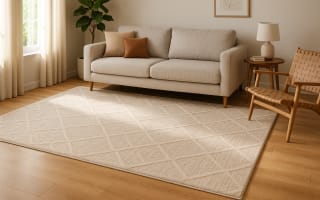 שטיח היטסט בסלון בית מודרני