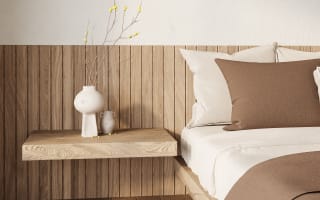 חיפוי קיר עץ אלון