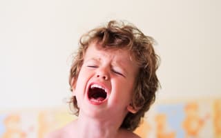 פעוט צורח בגיל שנתיים