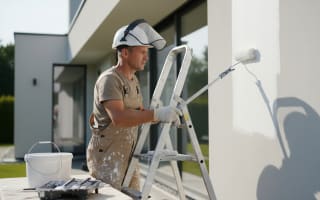 צביעת קירות חיצוניים