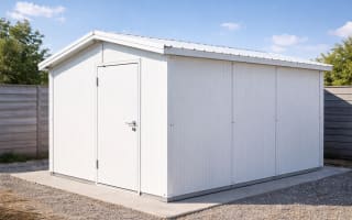 מחסן שבנוי מפנלים מבודדים