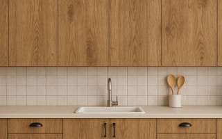 טפט בדוגמת עץ לארון מטבח 