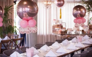 עיצוב בלונים לבת מצווה