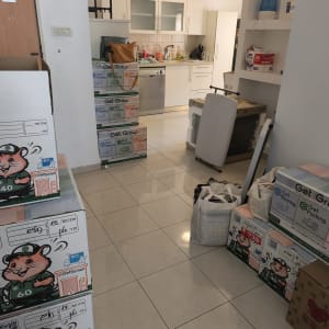ארגזים וציוד במטבח, הכנה למעבר דירה