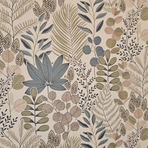 עיצוב טפטים עם עלים ודוגמאות טבעיות בצבעים שונים