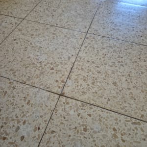 רצפת אריחים נקייה ומבריקה