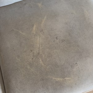 כרית ספה עם כתמים לפני ניקוי