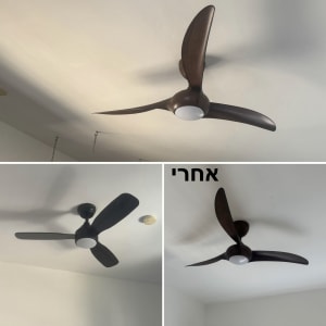 מאווררי תקרה מותקנים על תקרה לבנה